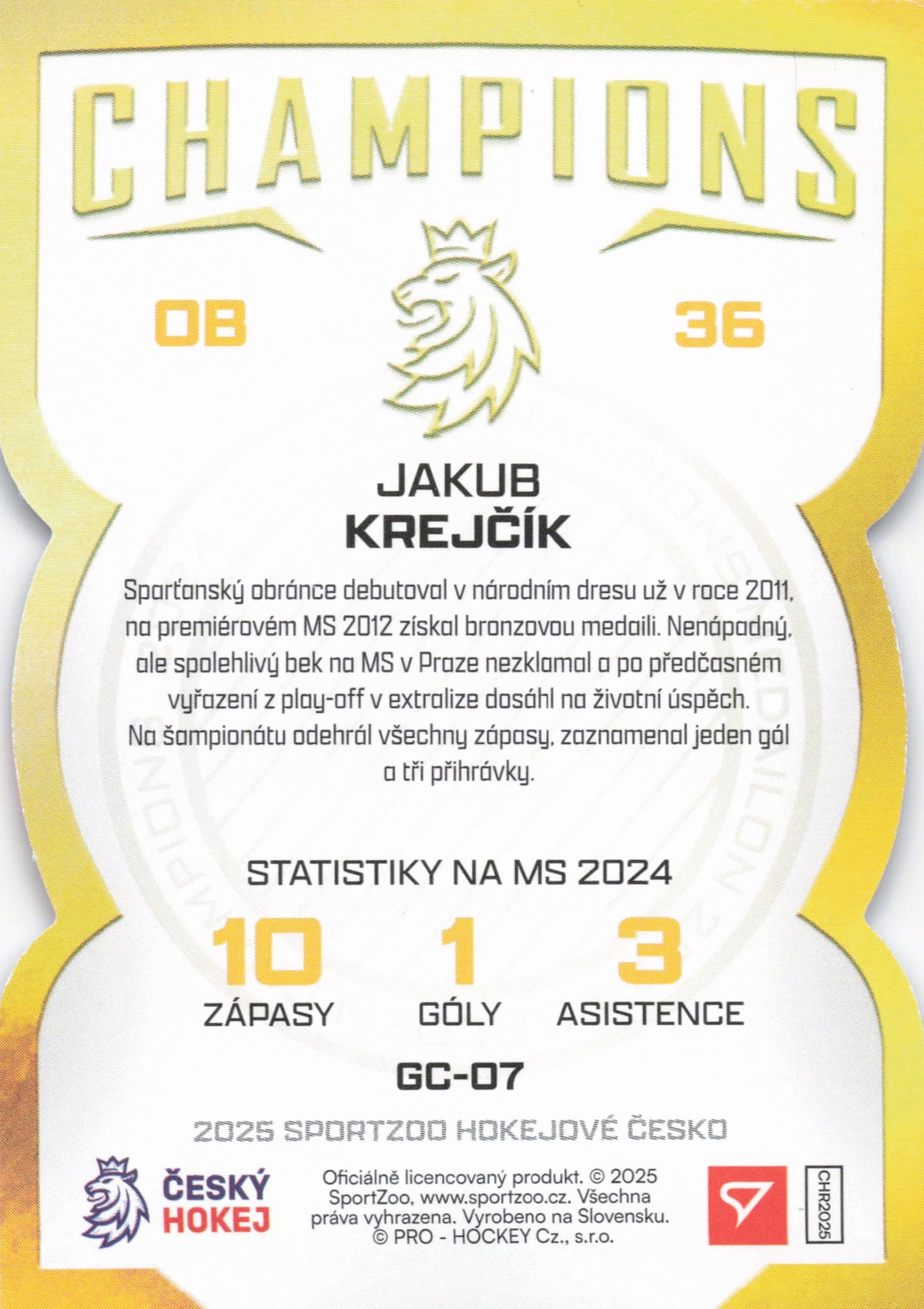 Blue Champions Limit /25 - Krejčík