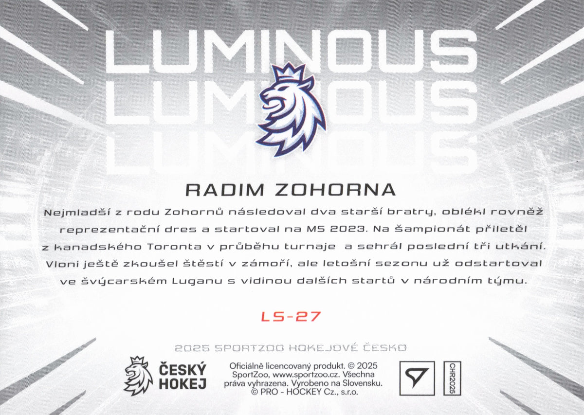 Red Lumious Limit /49 - Zohorna