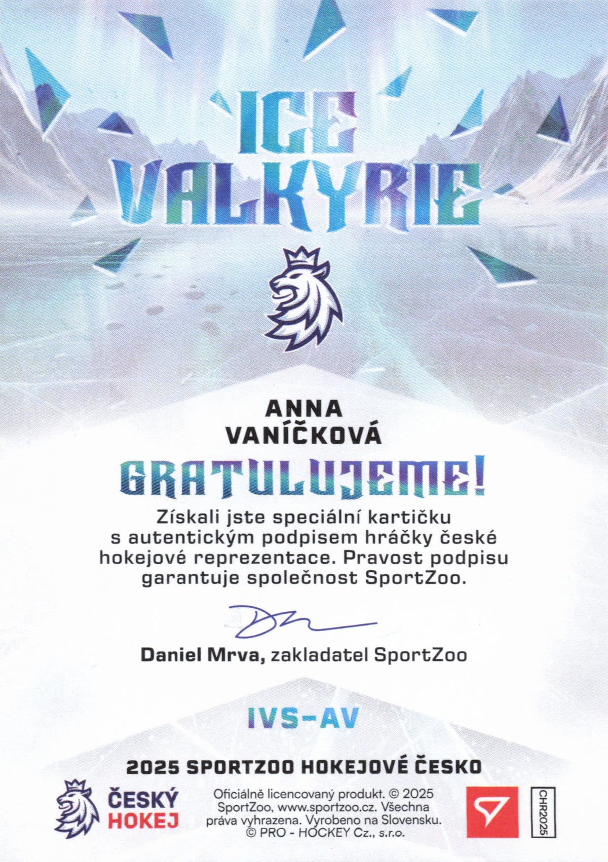 Ice Valkyrie Limit /49 - Vaníčková