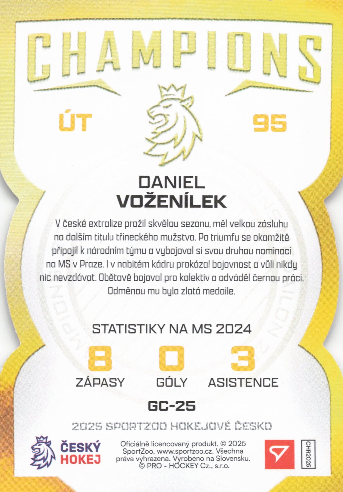 Gold Champions Limit /10 - Voženílek