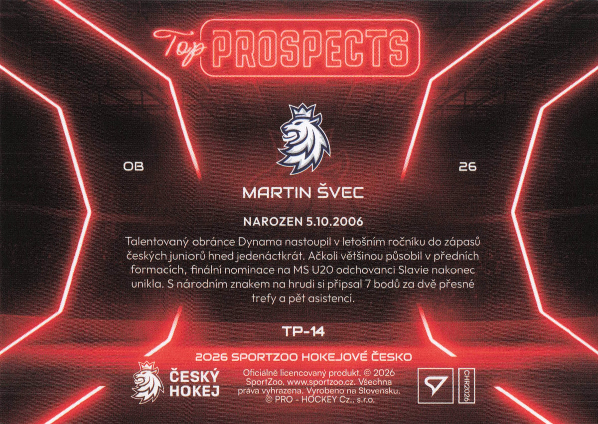 Top Prospects - 14 - Švec