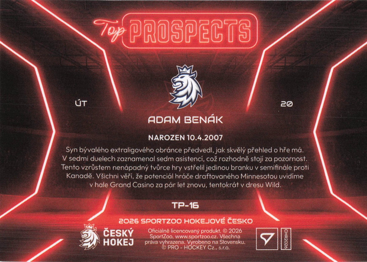 Top Prospects - 16 - Benák