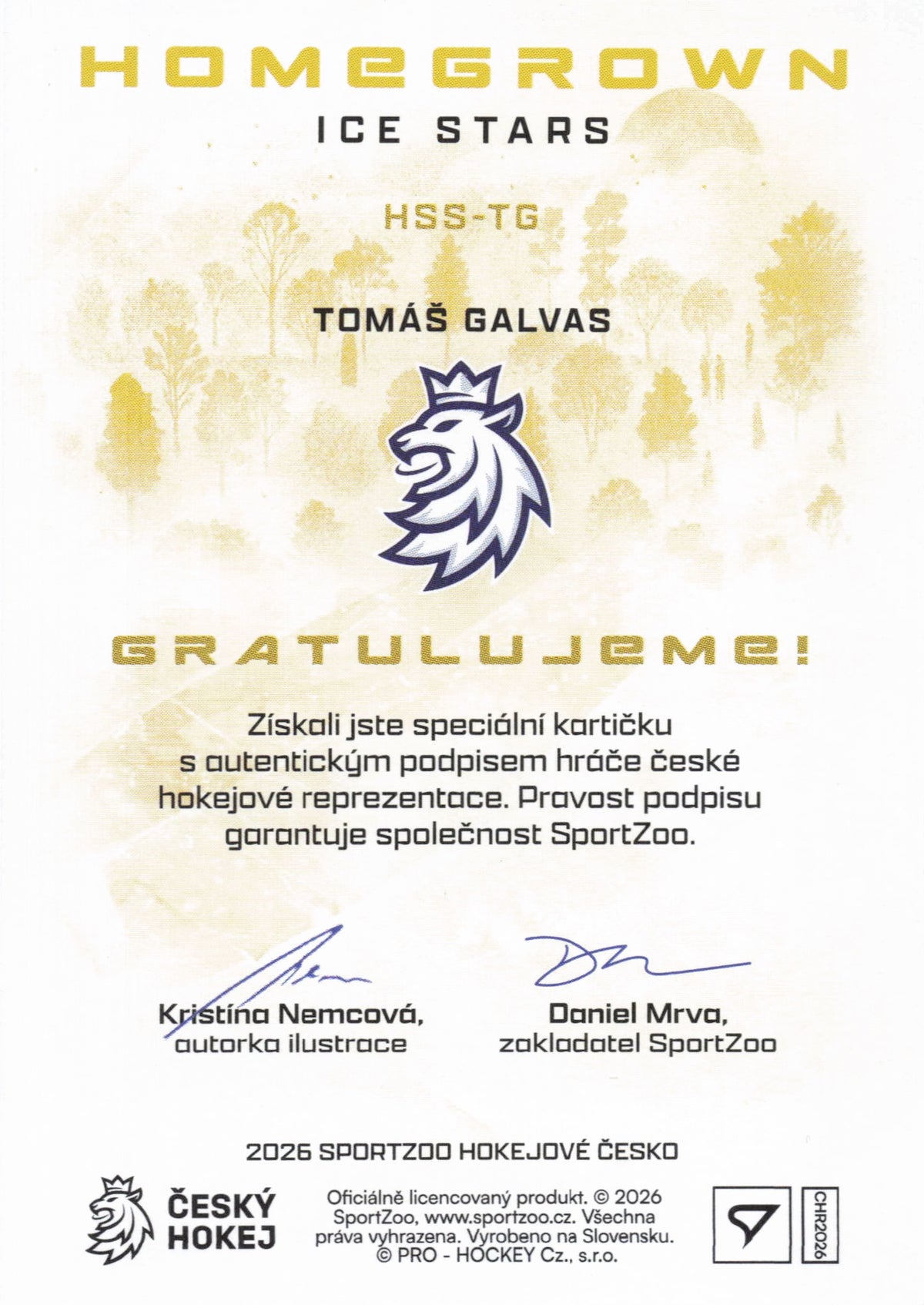Homegrown Ice Stars Limit /25 - Galvas