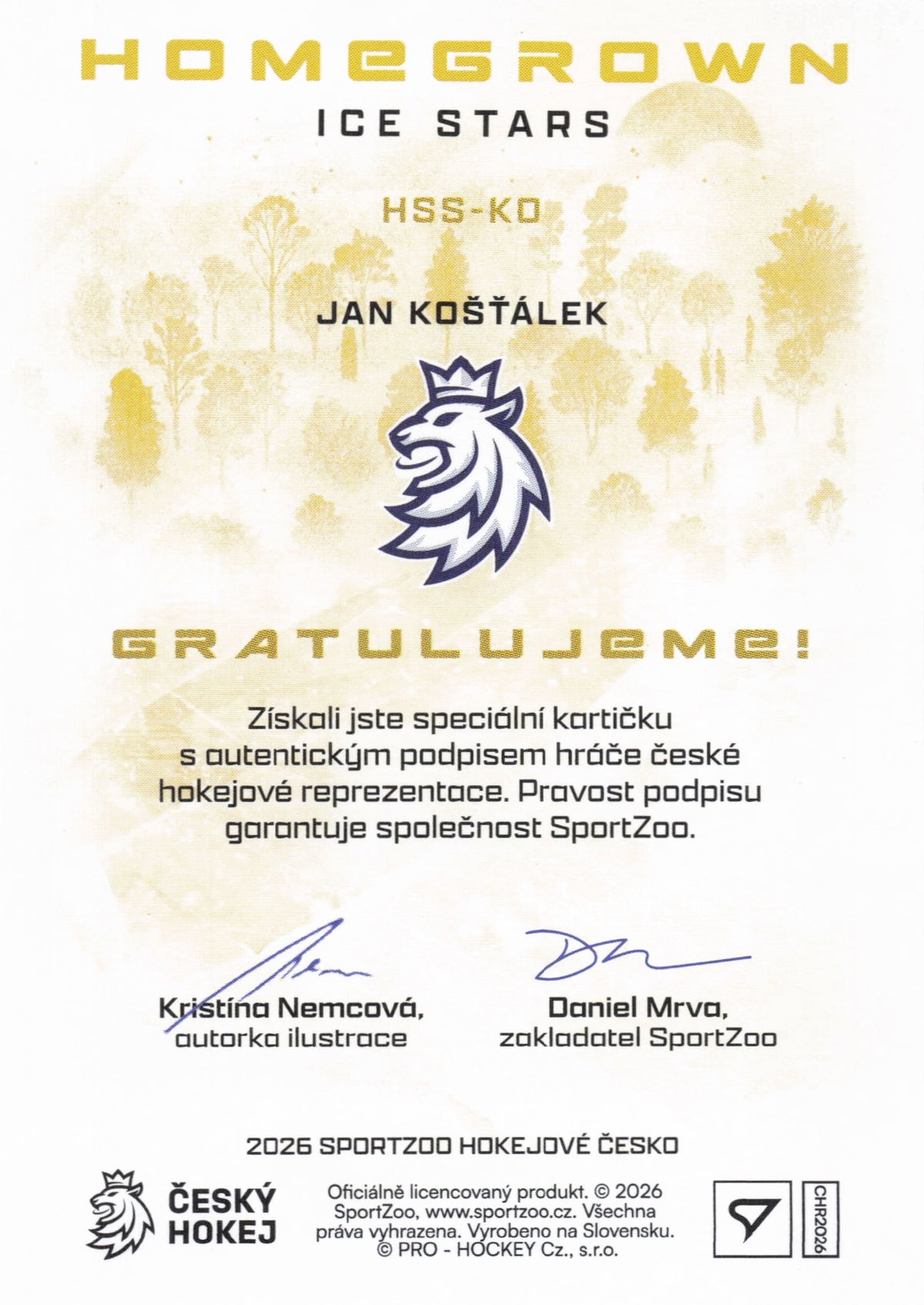 Homegrown Ice Stars Limit /25 - Košťálek