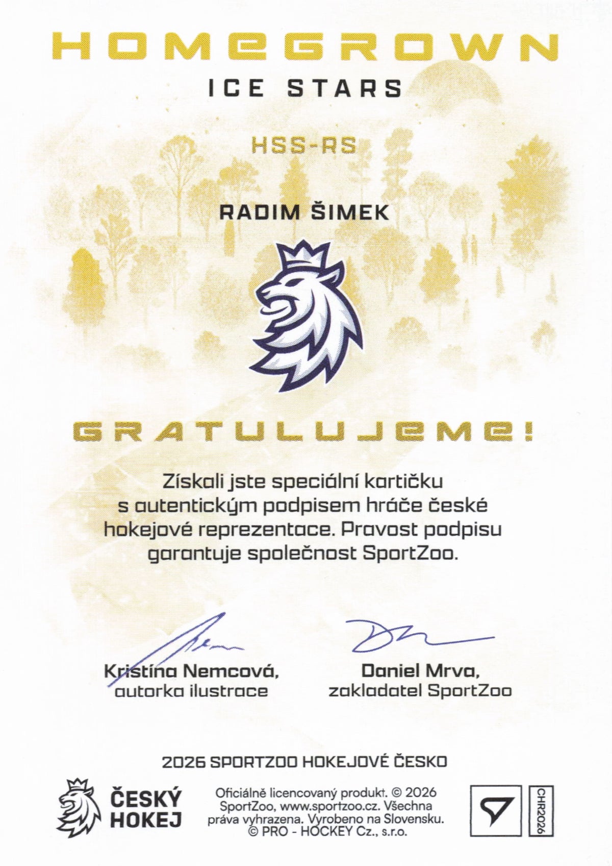 Homegrown Ice Stars Limit /25 - Šimek