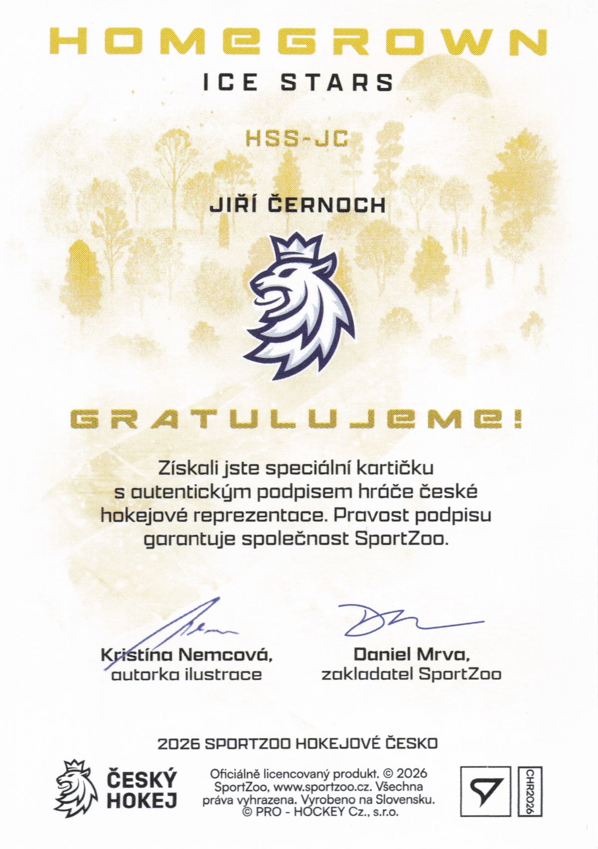 Homegrown Ice Stars Limit /25 - Černoch