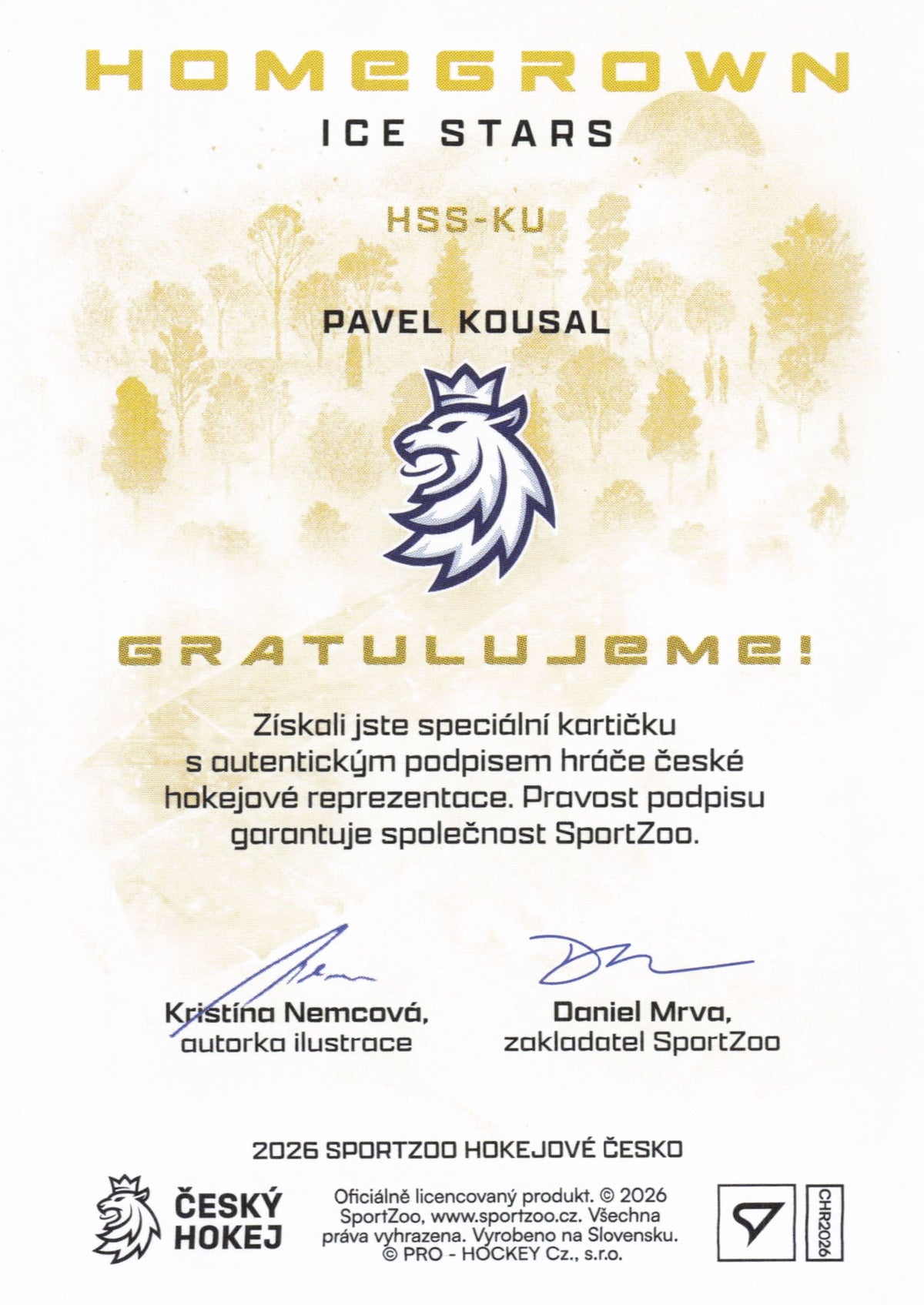 Homegrown Ice Stars Limit /25 - Kousal