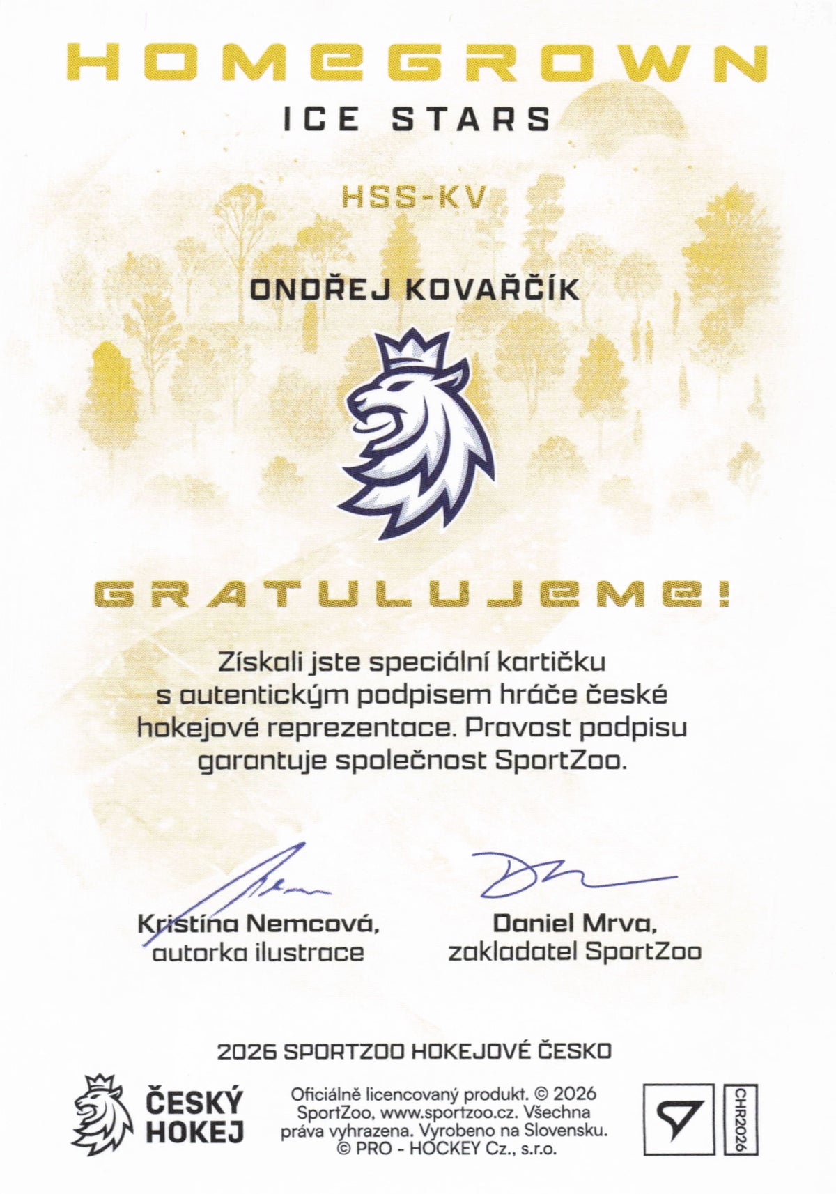 Homegrown Ice Stars Limit /25 - Kovařčík