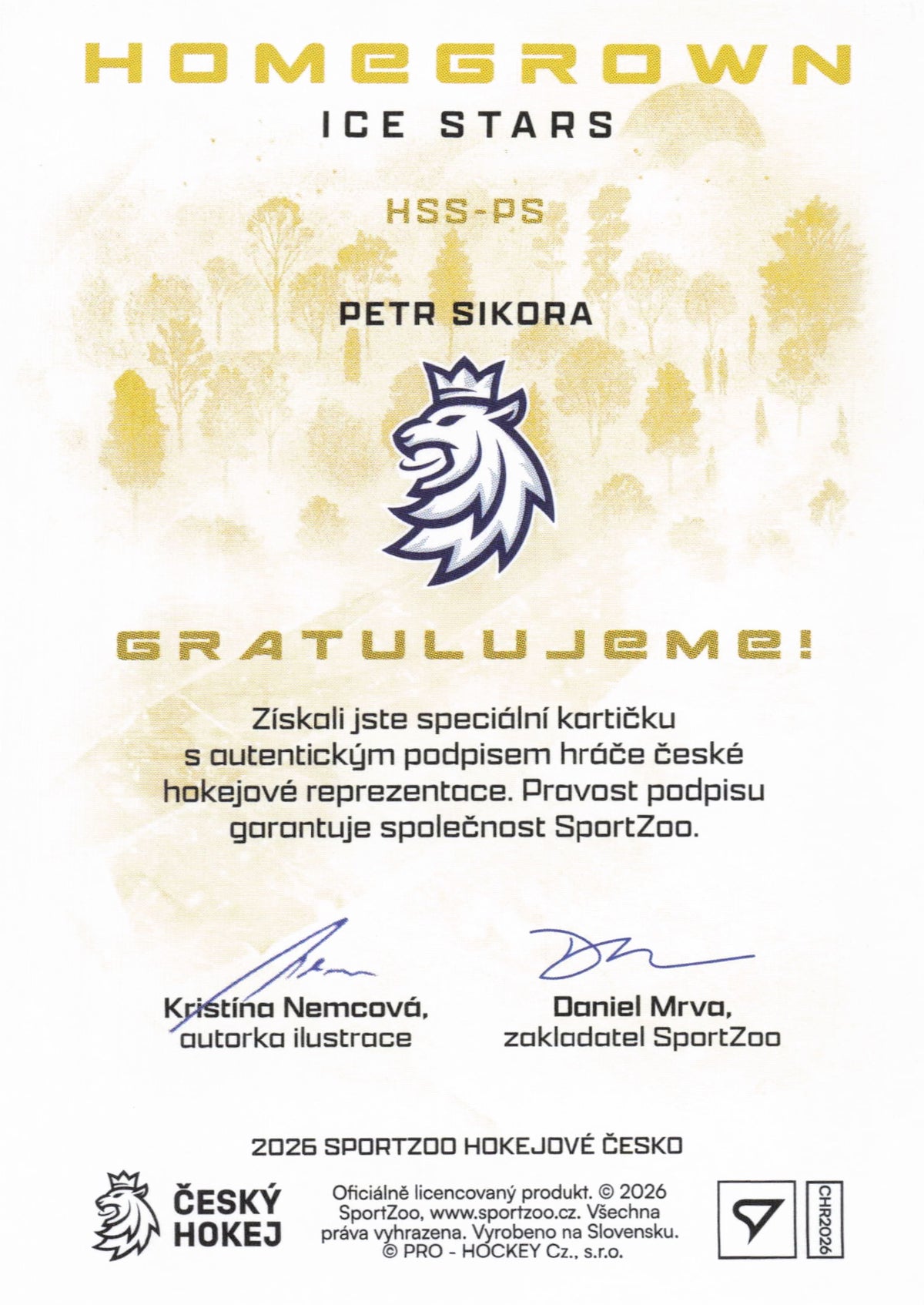 Homegrown Ice Stars Limit /25 - Sikora