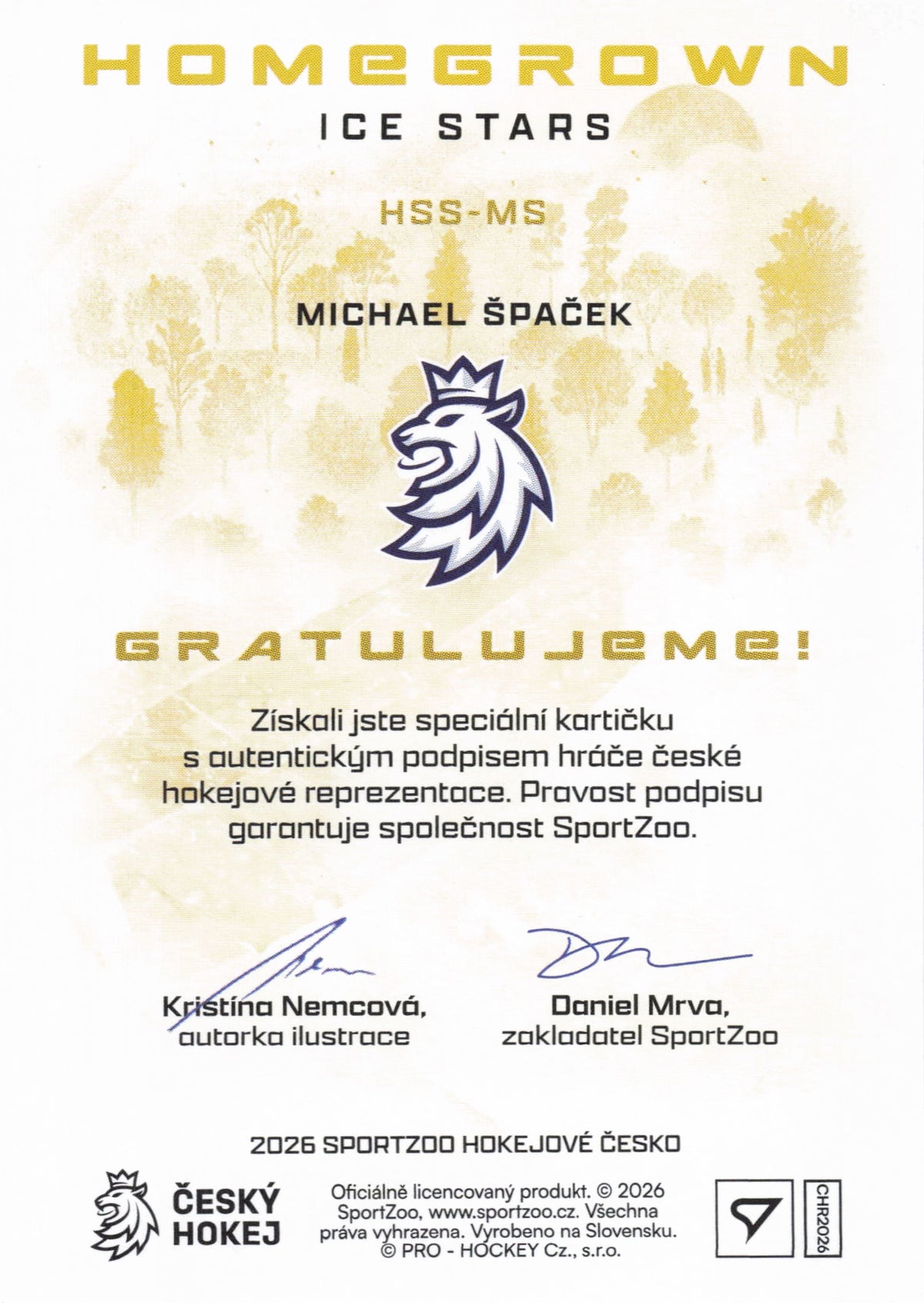 Homegrown Ice Stars Limit /25 - M. Špaček