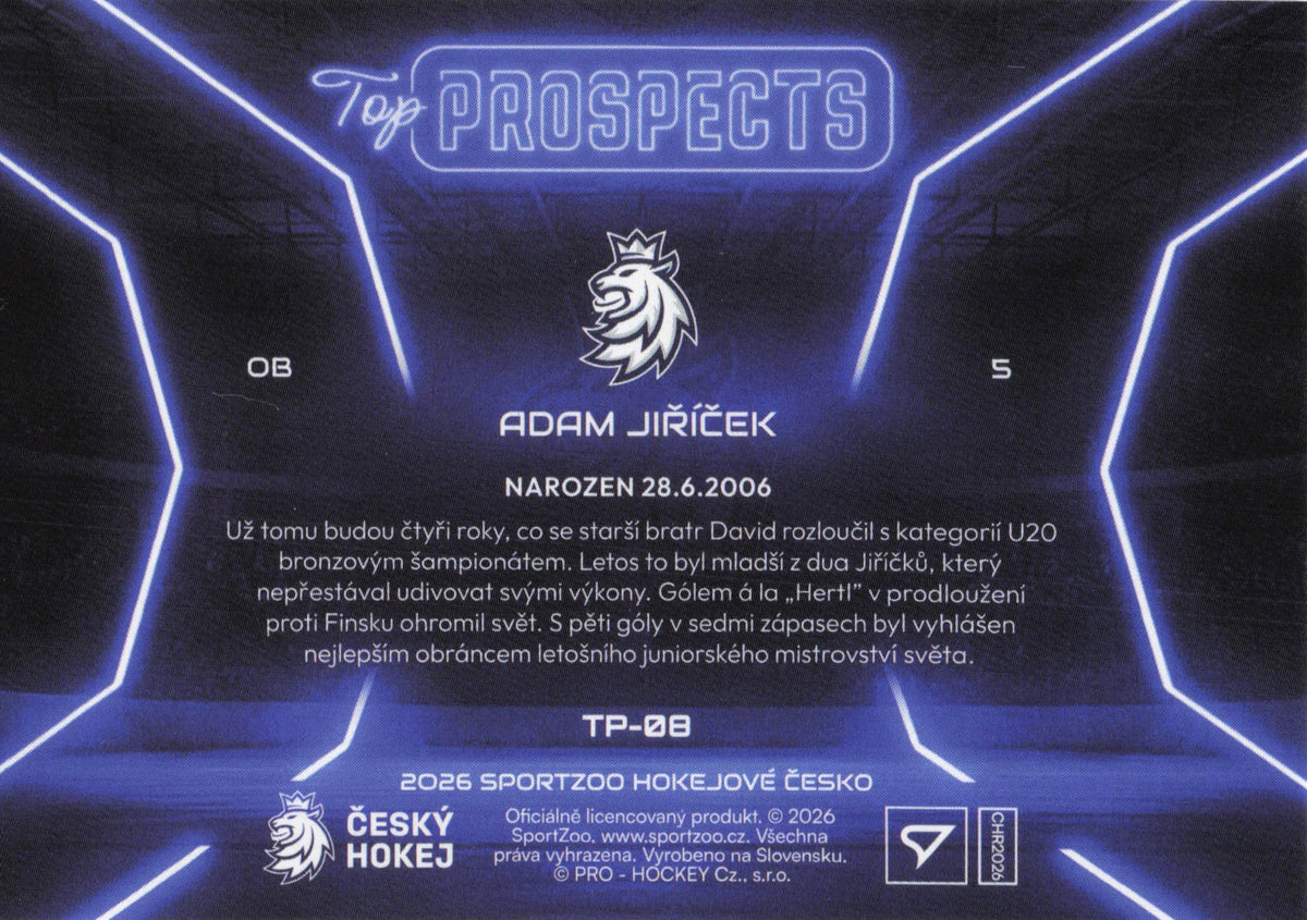 Top Prospect Limit /99 - 08 - Jiříček