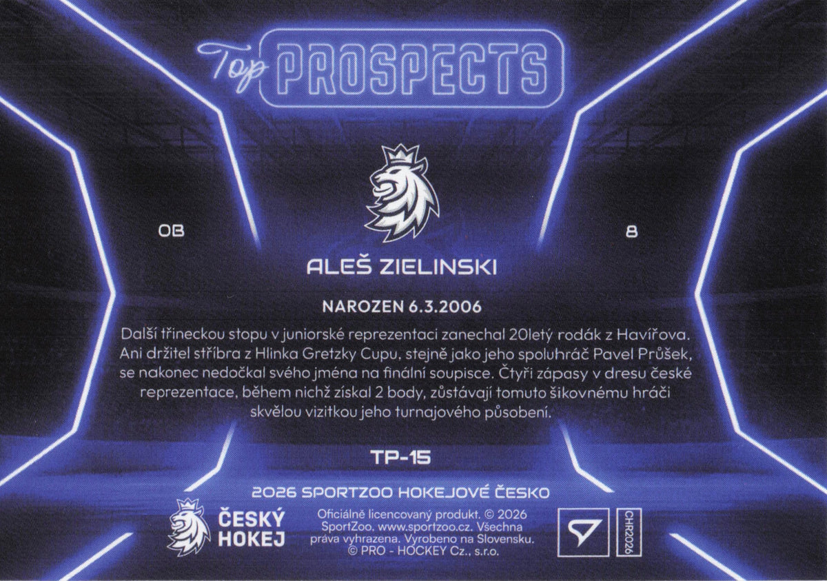 Top Prospect Limit /99 - 15 - Zielenski