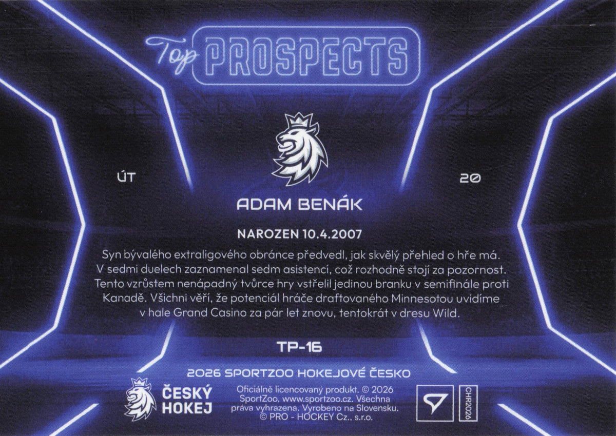 Top Prospect Limit /99 - 16 - Benák