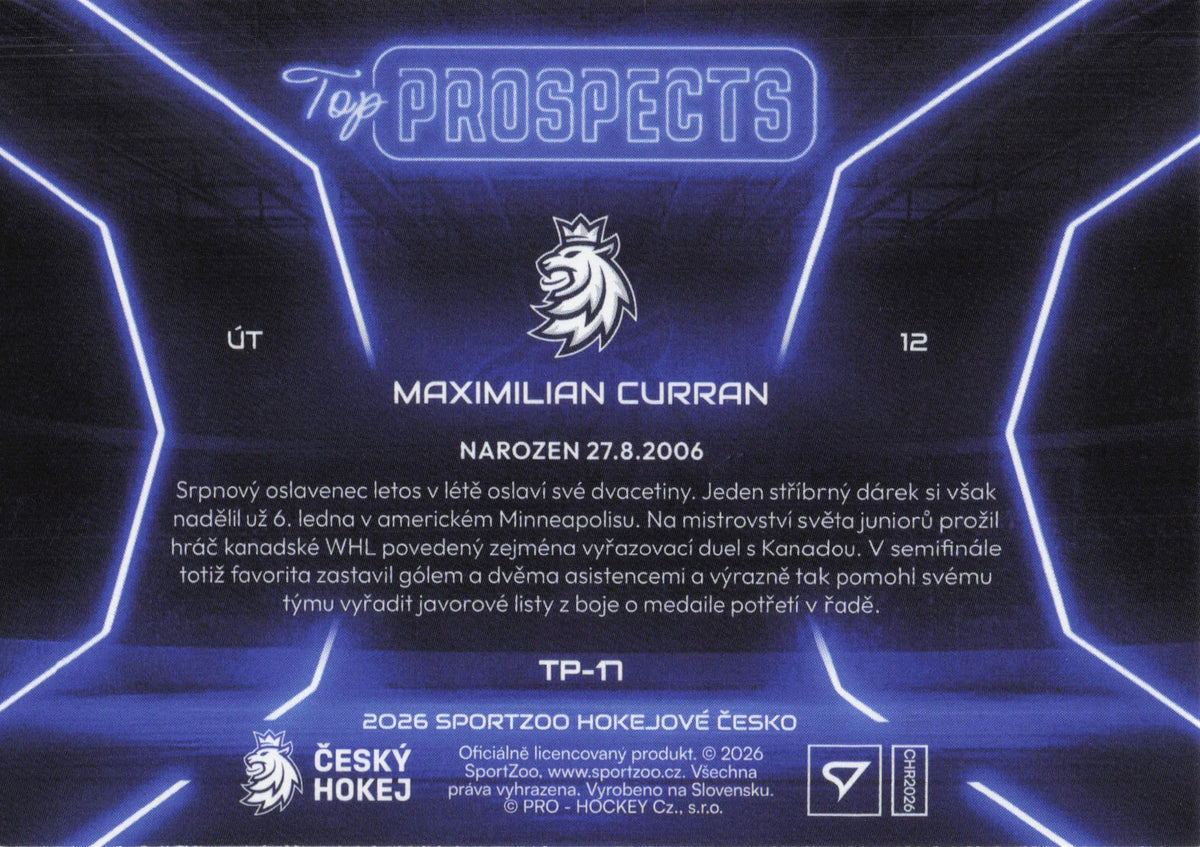 Top Prospect Limit /99 - 17 - Curran