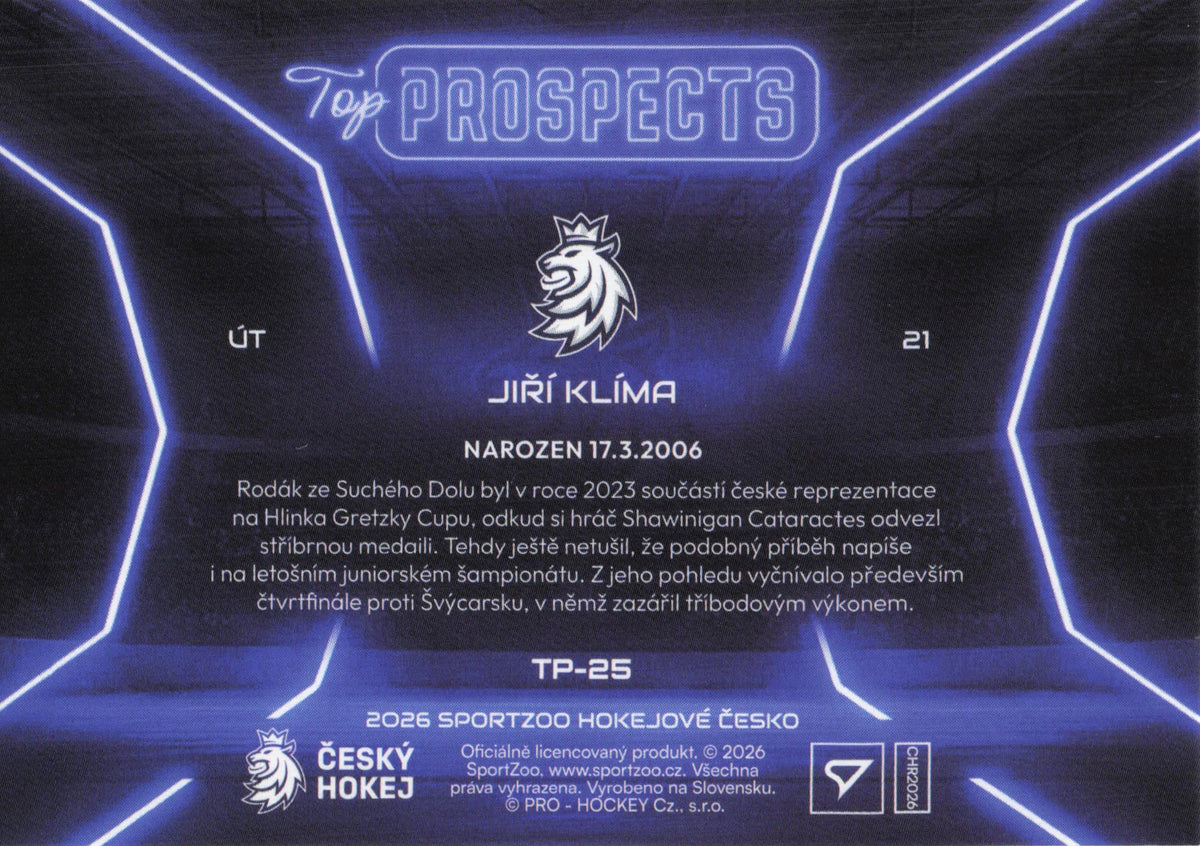 Top Prospect Limit /99 - 25 - Klíma