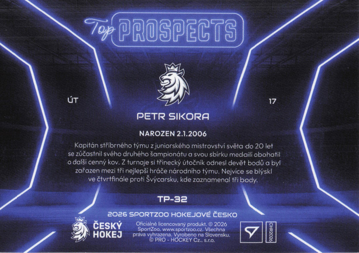 Top Prospect Limit /99 - 32 - Sikora