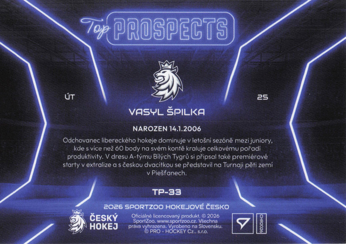 Top Prospect Limit /99 - 33 - Špilka