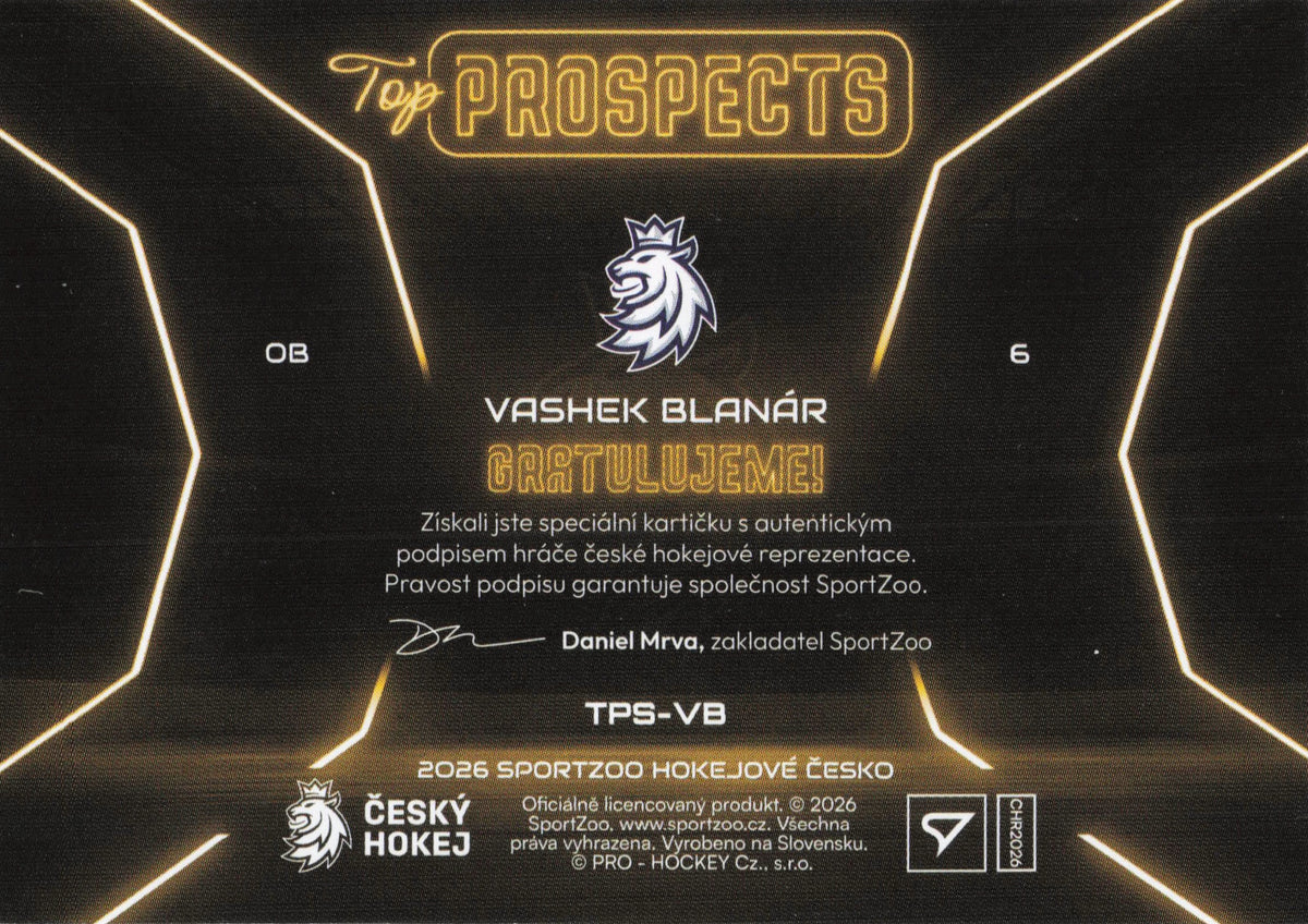 Top Prospects Limit /39 - Blanár