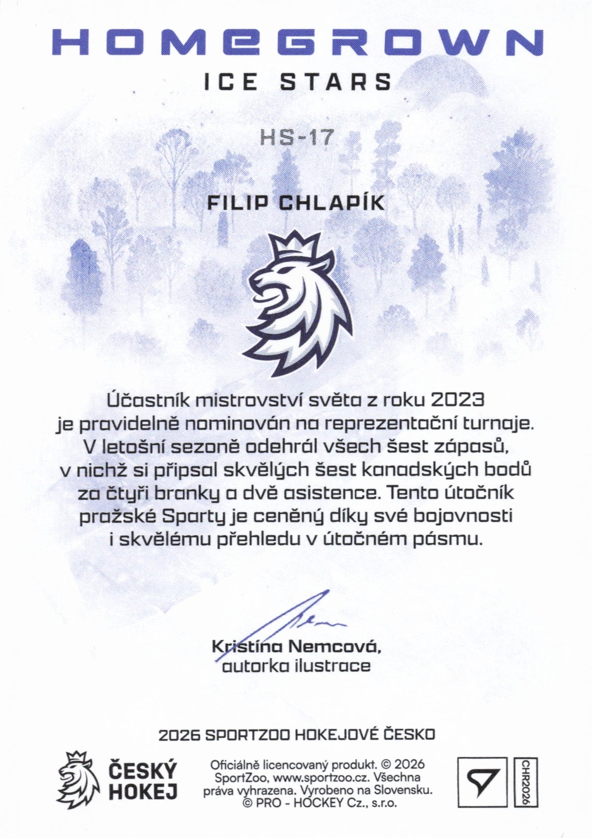 Homegrown Ice Stars Limit /50 - Chlapík