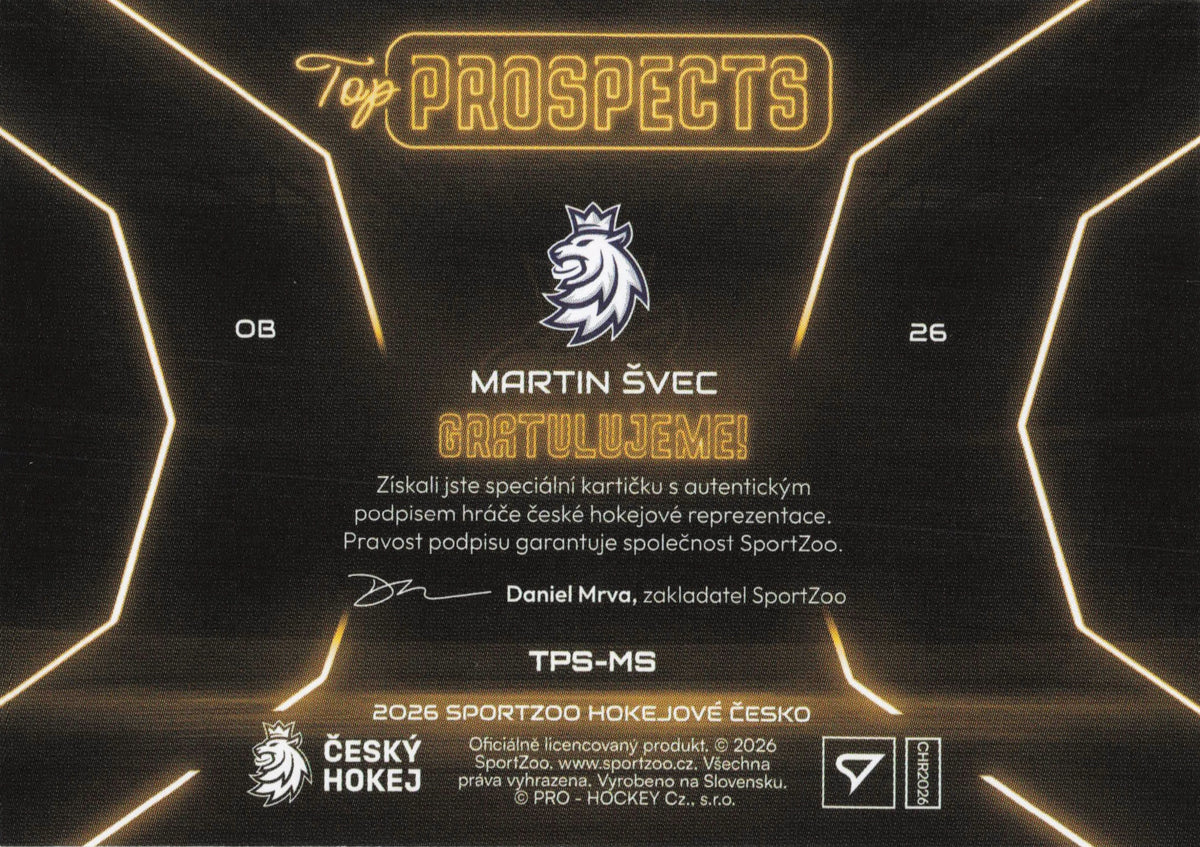Top Prospects Limit /39 - Švec