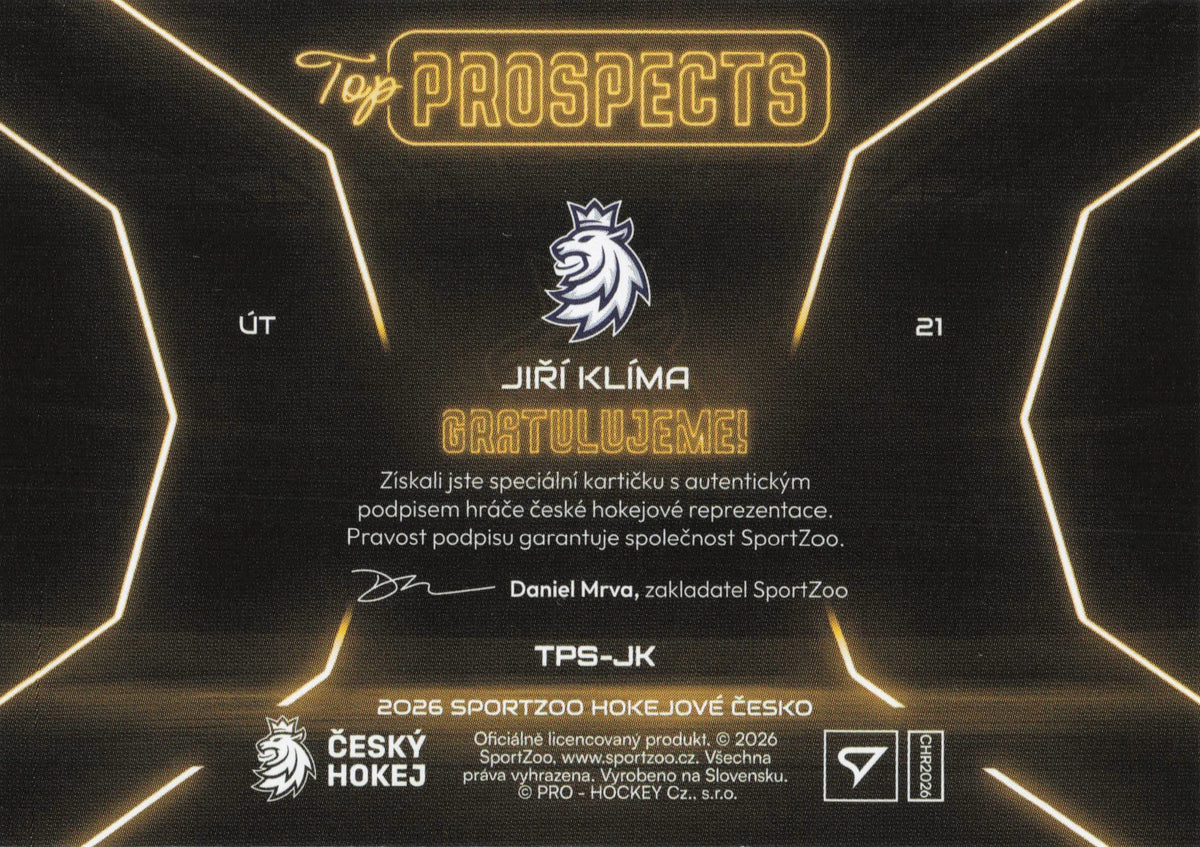 Top Prospects Limit /39 - Klíma
