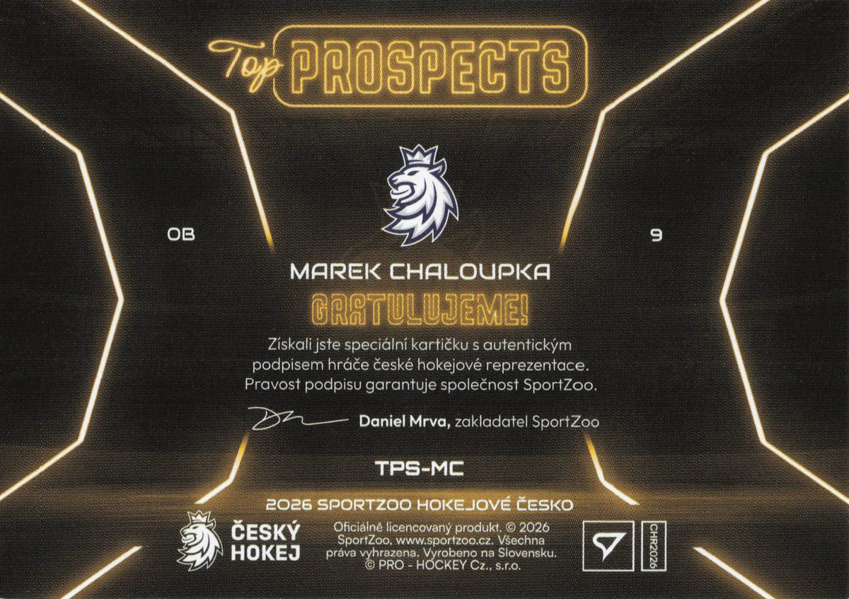 Top Prospects Limit /39 - Chaloupka