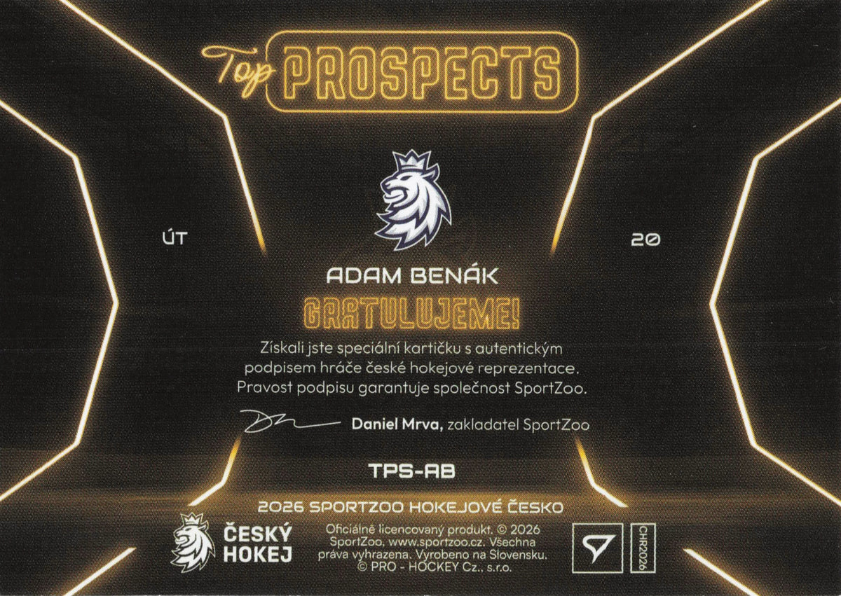 Top Prospects Limit /39 - Benák