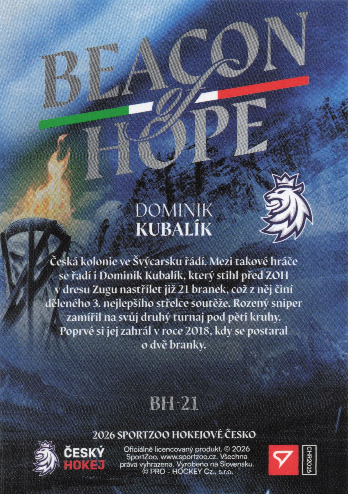 Beacon of Hope Limit /50 - Kubalík