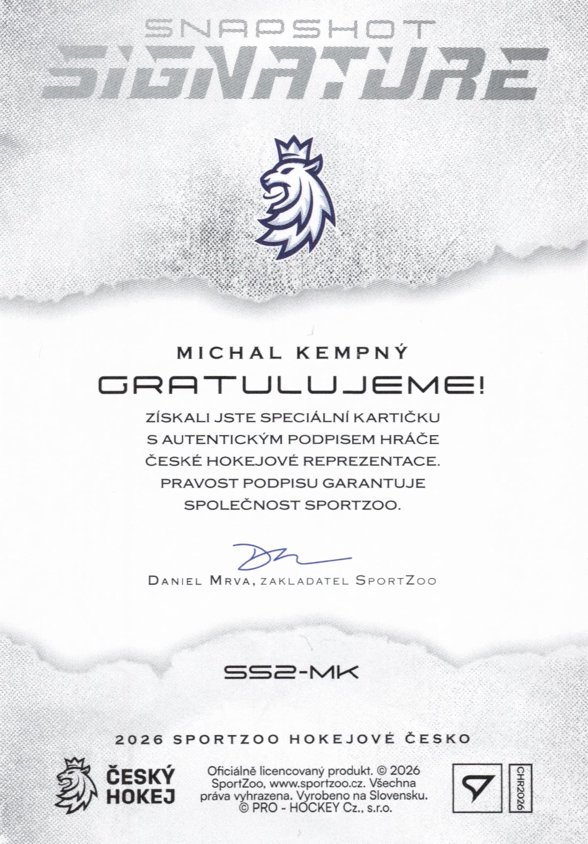 Snapshot Signature Limit /15 - Kempný