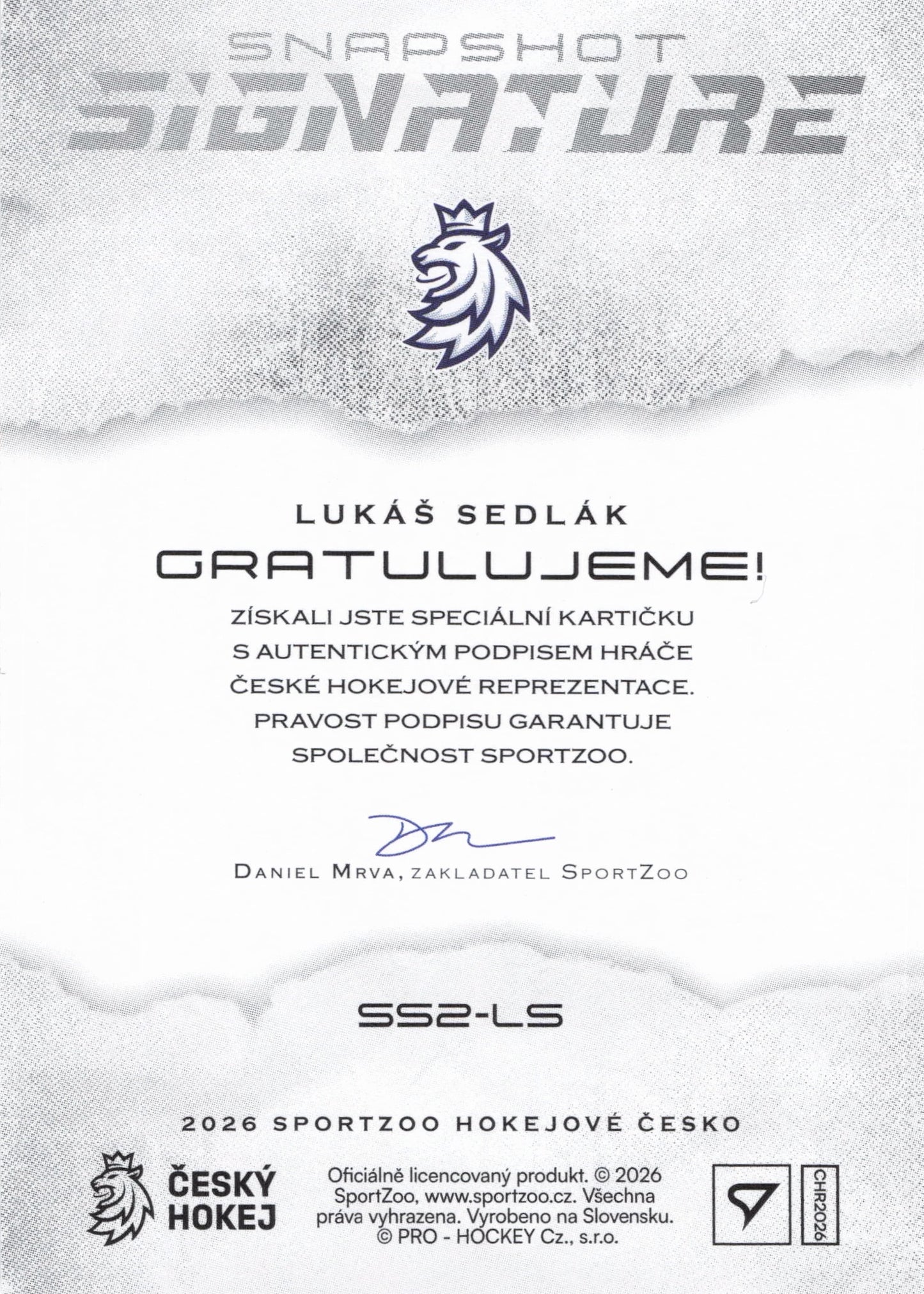 Snapshot Signature Limit /15 - Sedlák