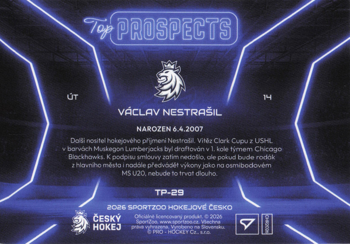 Top Prospect Limit /99 - 29 - Nestrašil
