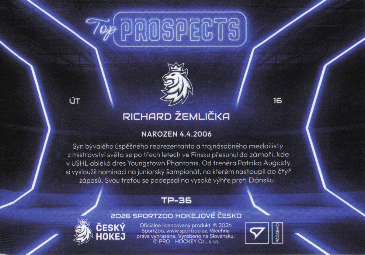 Top Prospect Limit /99 - 36 - Žemlička