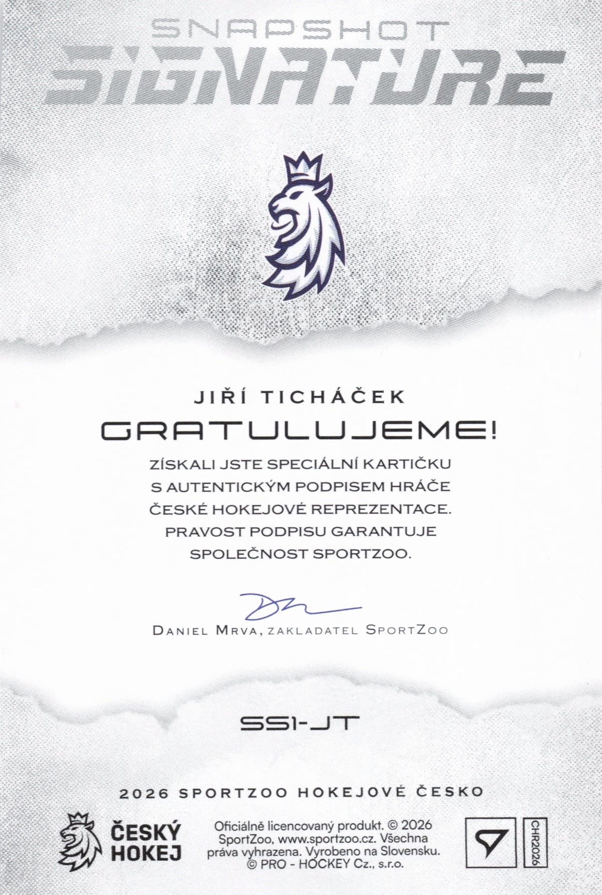 Snapshot Signature Limit /15 - Ticháček