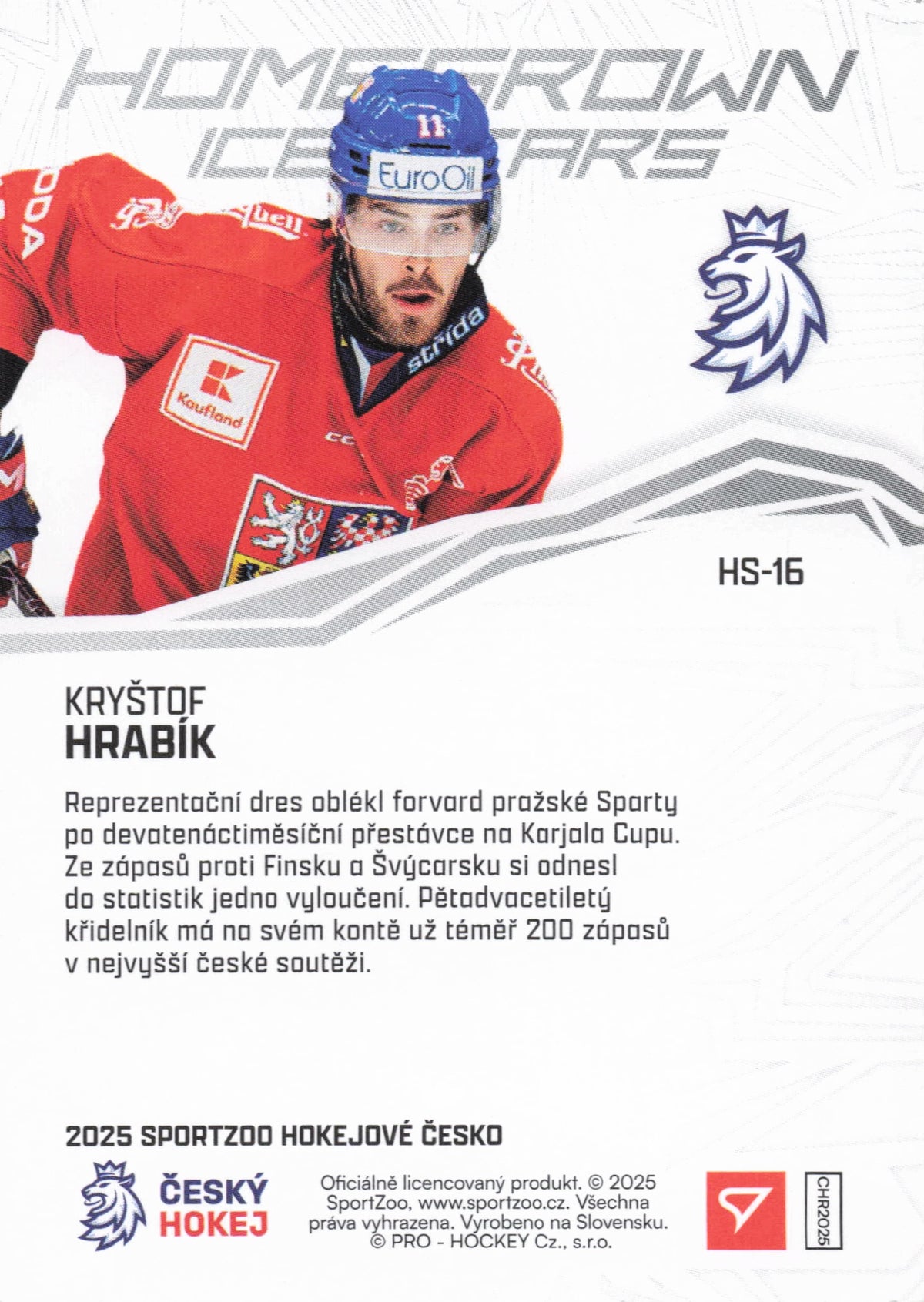 Homegrown Ice Stars Limit /99 Hrabík