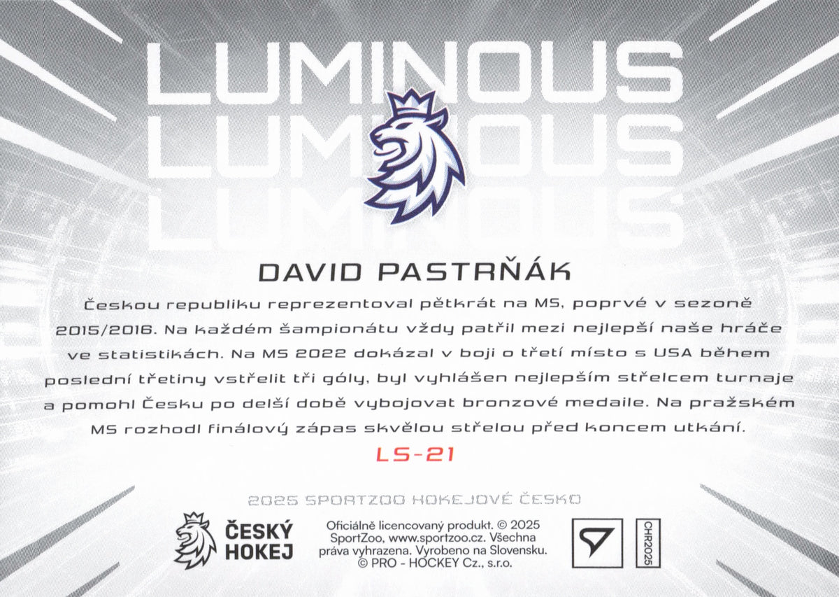 Red Lumious Limit /49 - Pastrňák