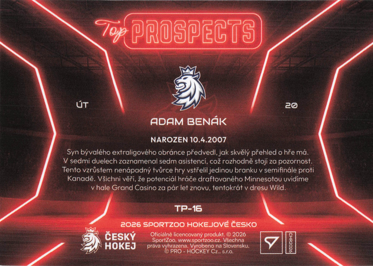 Top Prospects - 16 - Benák