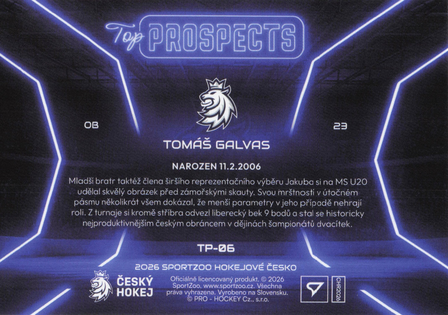 Top Prospect Limit /99 - 06 - Galvas
