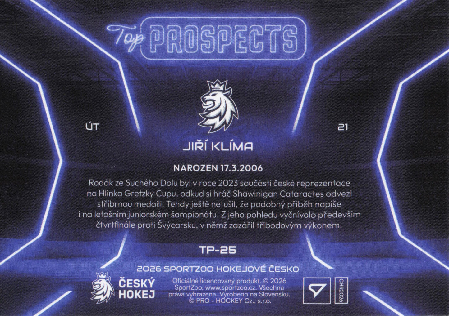 Top Prospect Limit /99 - 25 - Klíma