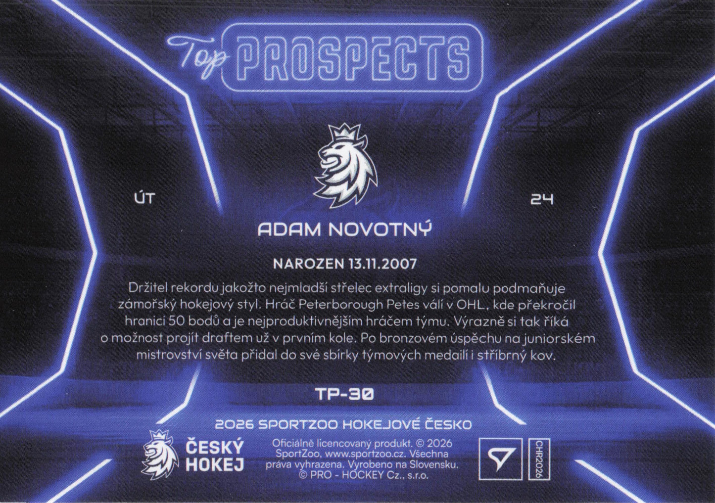 Top Prospect Limit /99 - 30 - Novotný