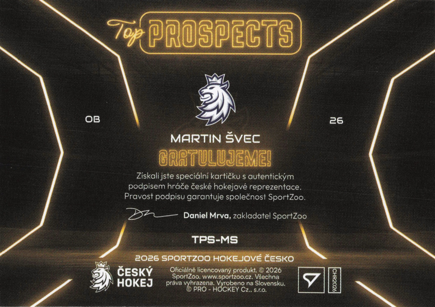 Top Prospects Limit /39 - Švec