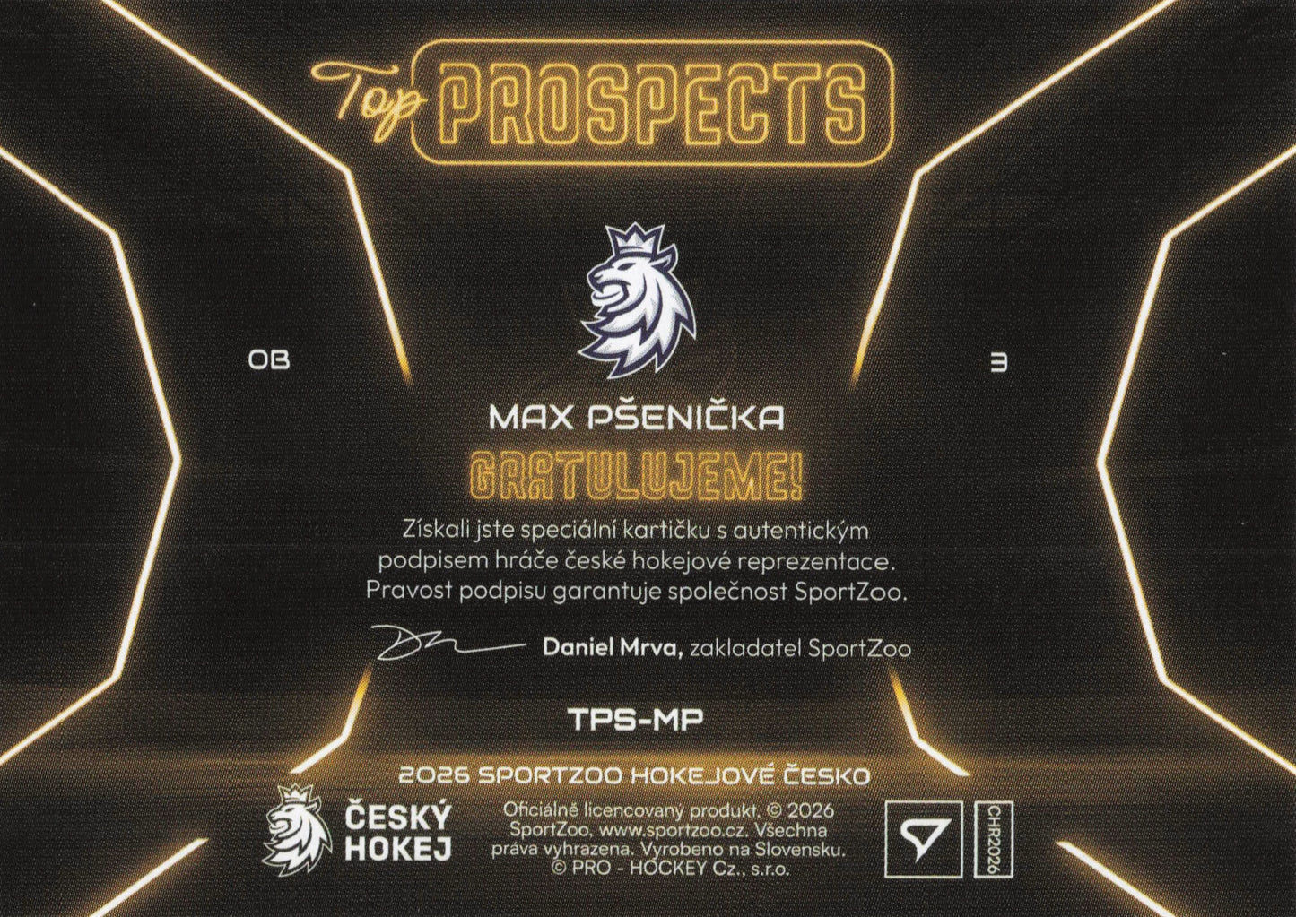 Top Prospects Limit /39 - Pšenička