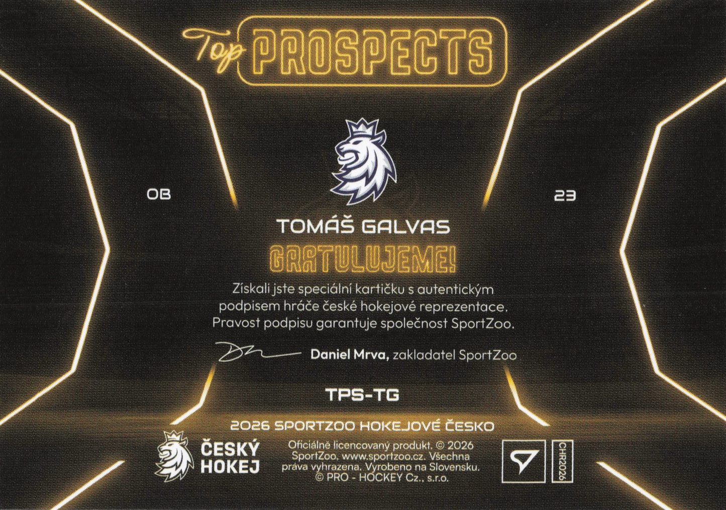 Top Prospects Limit /39 - Galvas